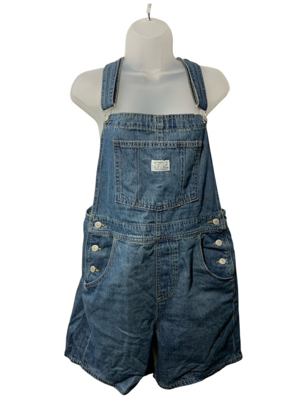 Levi's Women's Vintage Shortalls Jumpsuit Multiple Pockets One Piece Size Medium